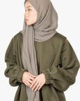 Khaki Jumper Abaya