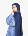 Powder Blue Long Shirt Two-Piece Abaya