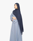 Powder Blue Slit Kimono Abaya