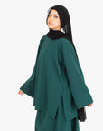 Emerald Green Two-Piece Abaya