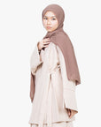 Cream Side Wrap Two-Piece Abaya