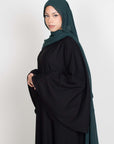 Black Umbrella Sleeve Abaya