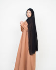 Caramel Long Shirt Two-Piece Abaya