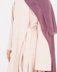 Ivory Side Wrap Abaya