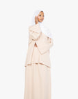 Cream Two-Piece Abaya