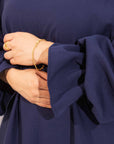 Navy Marie Sleeve Abaya