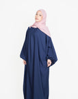 Navy Balloon Sleeve Abaya