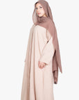 Beige Mélange Long Shirt Abaya