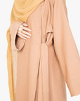 Caramel Side Wrap Abaya