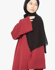 Crimson Red Two-Piece Abaya