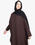 Mocha Brown Long Shirt Two-Piece Abaya