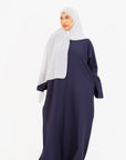 Navy Bell Sleeve Abaya