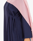 Navy Side Wrap Abaya