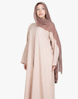 Beige Mélange Long Shirt Abaya