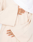 Cream Two-Piece Abaya