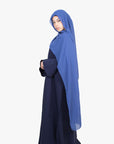 Navy Tulip Sleeve Abaya