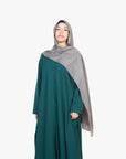 Forest Green Long Shirt Two-Piece Abaya