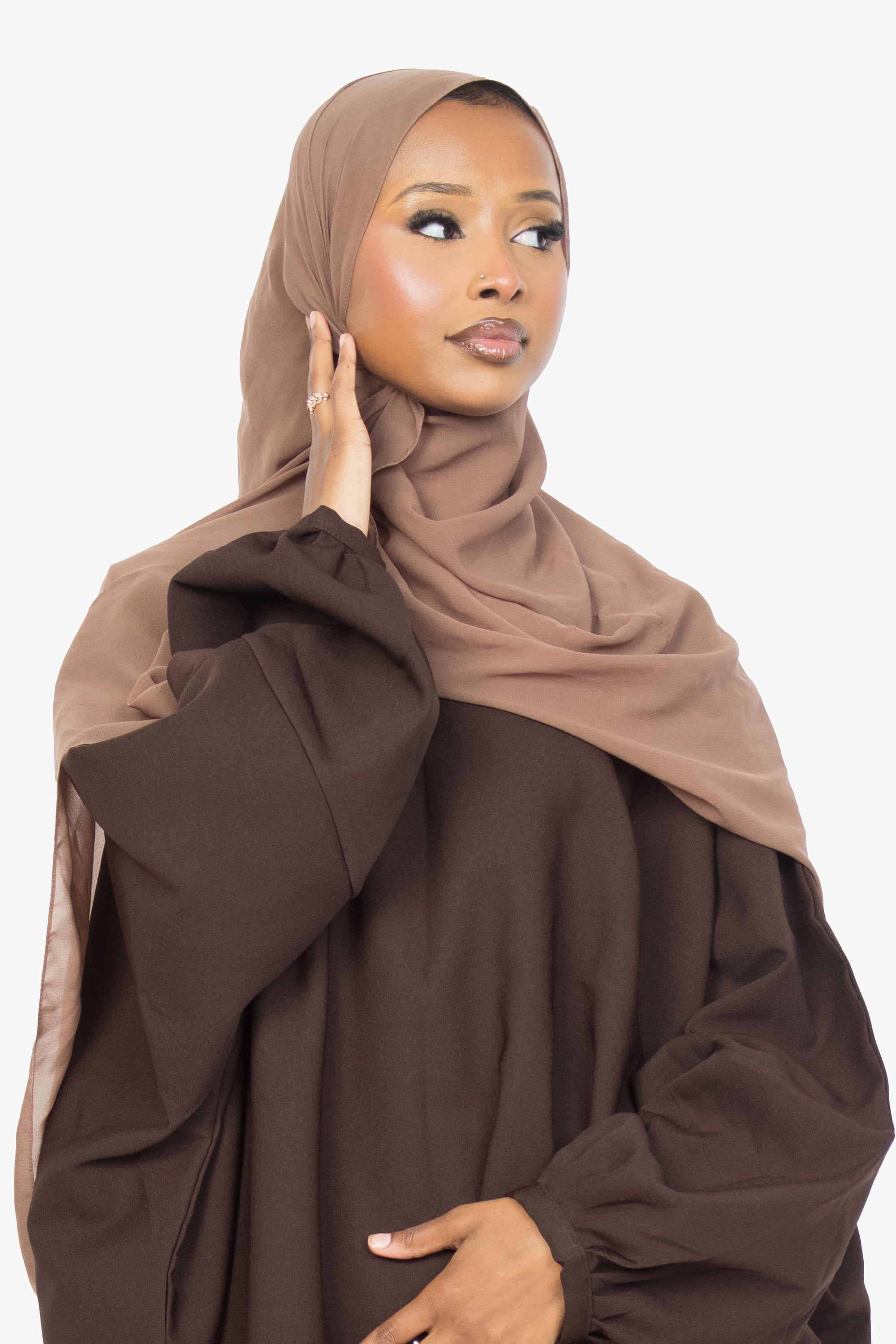 Mocha Brown Batwing Abaya