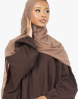 Mocha Brown Batwing Abaya