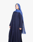 Navy Long Shirt Two-Piece Abaya