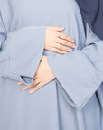 Powder Blue Slit Kimono Abaya