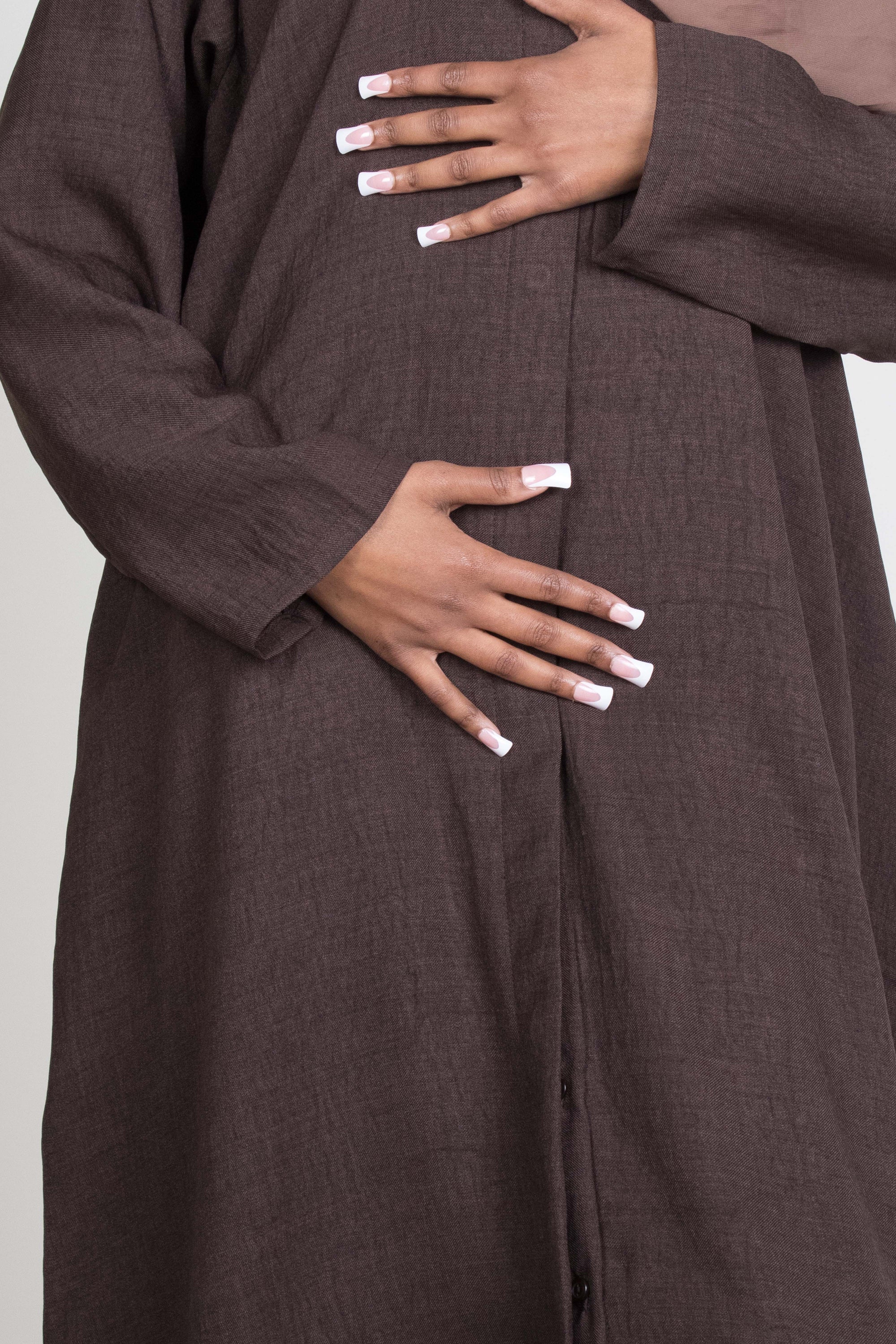 Coffee Mélange Long Shirt Abaya