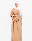 Coffee Marie Sleeve Abaya