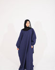 Navy Batwing Abaya