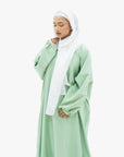 Pistachio Batwing Abaya