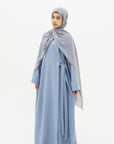 Sky Blue Side Wrap Abaya