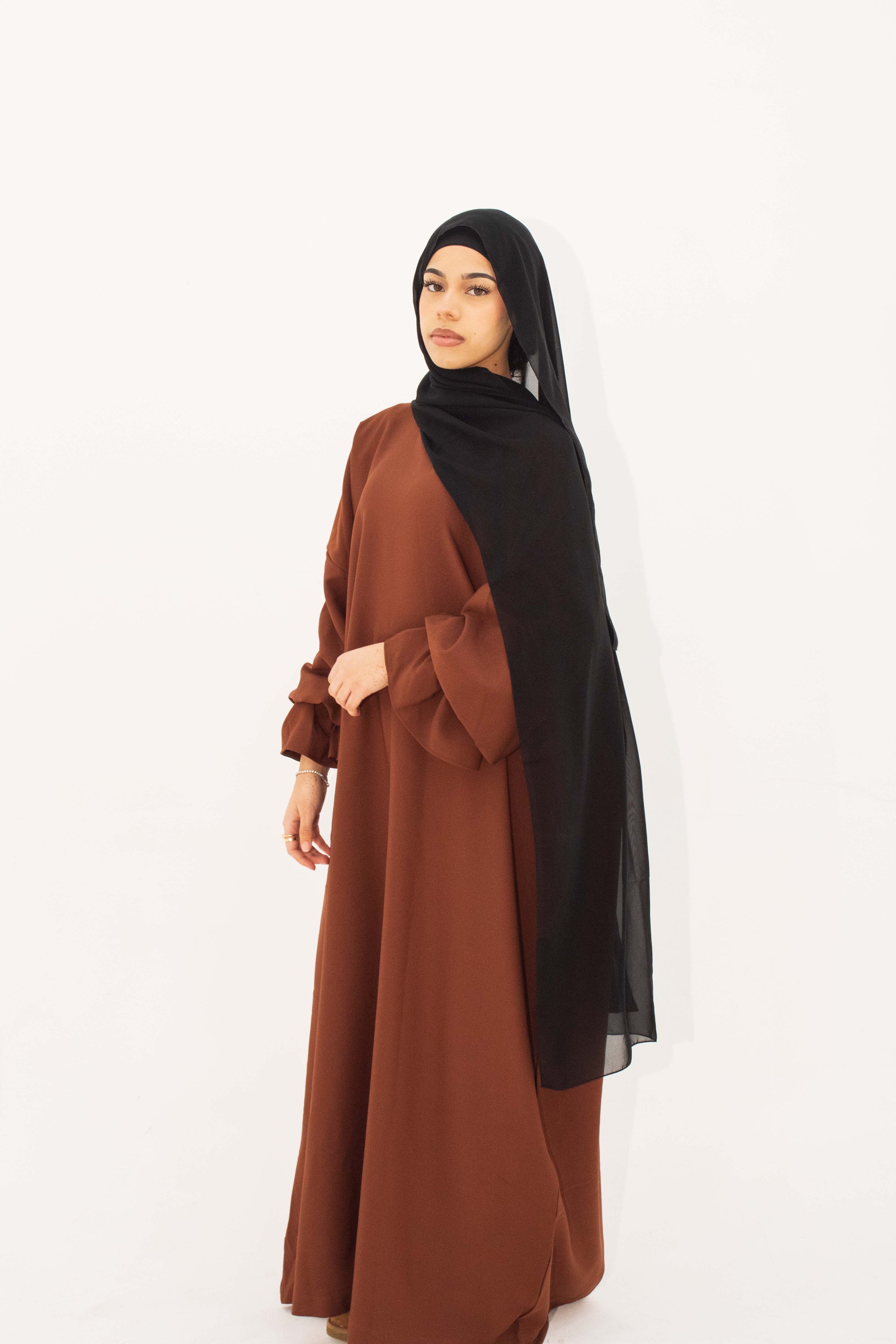 Hazelnut Marie Sleeve Abaya