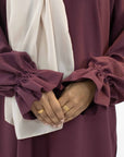 Grape Purple Poet Sleeve Abaya