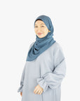 Pale Blue Poet Sleeve Abaya