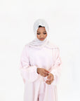 Baby Pink Batwing Abaya