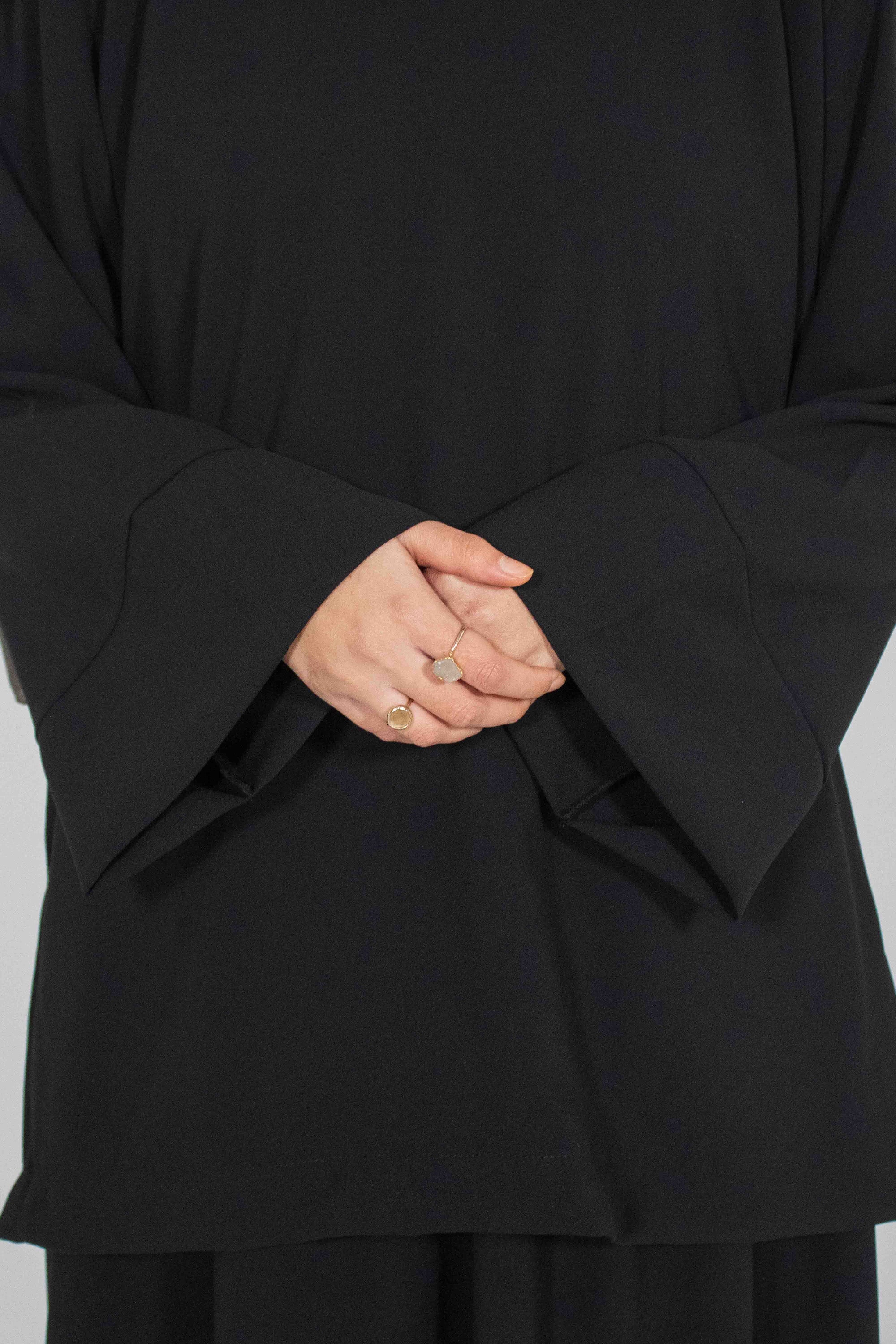 Black Two-Piece Abaya