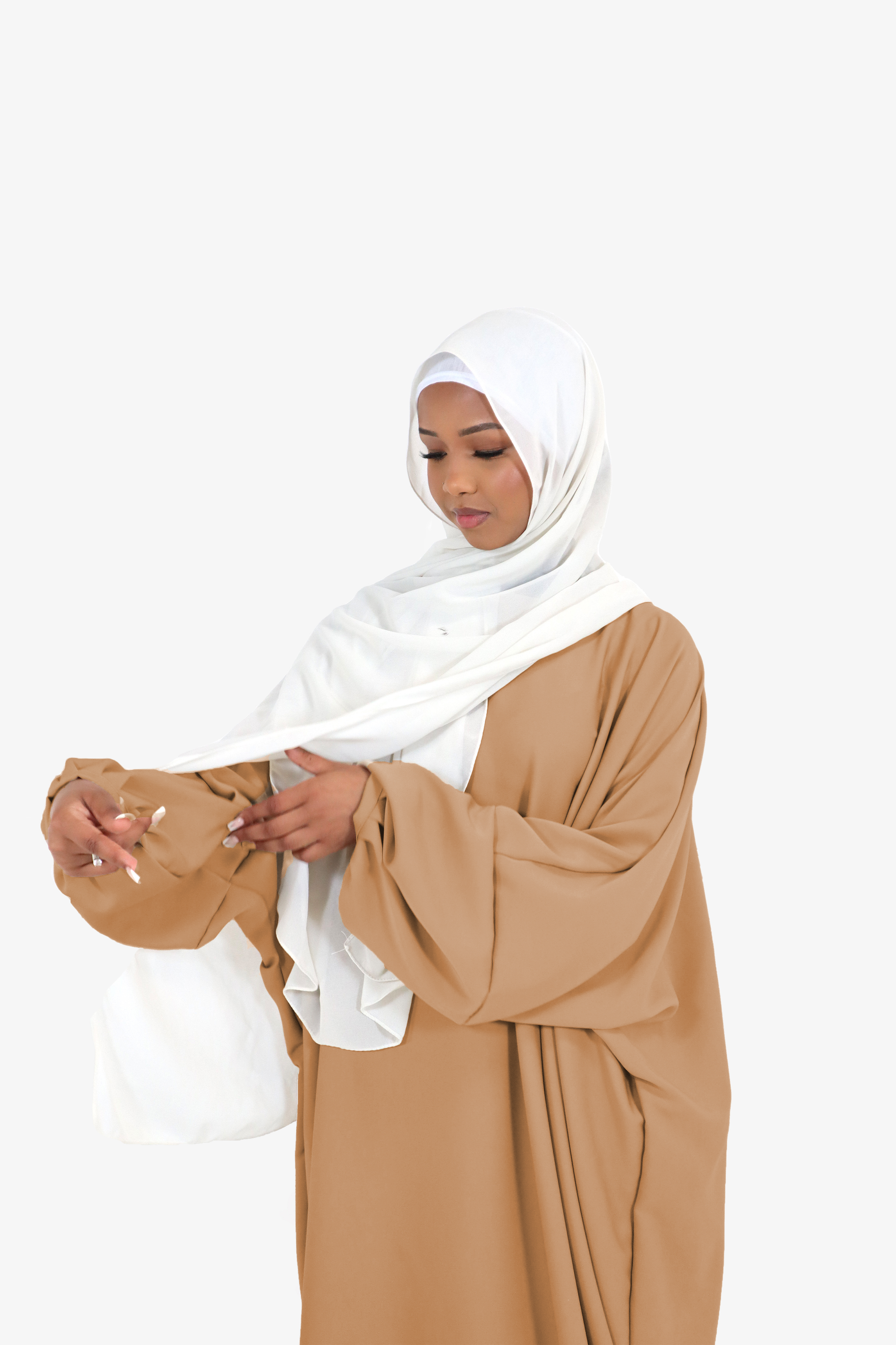 Caramel Batwing Abaya