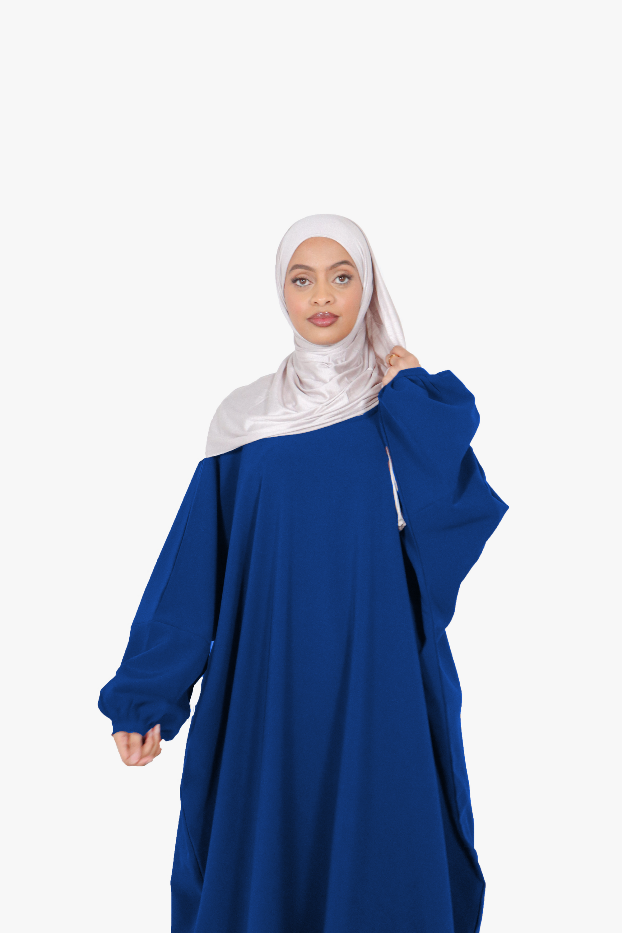 Egyptian Blue Batwing Abaya